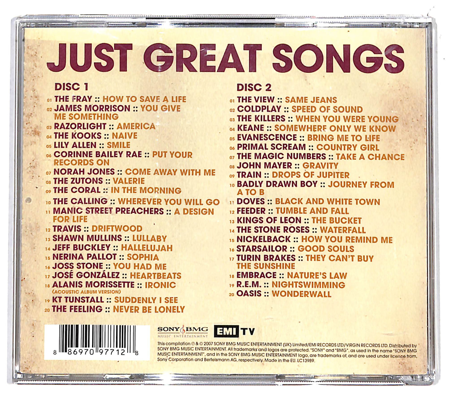 EBOND Various - Just Great Songs CD CD132040