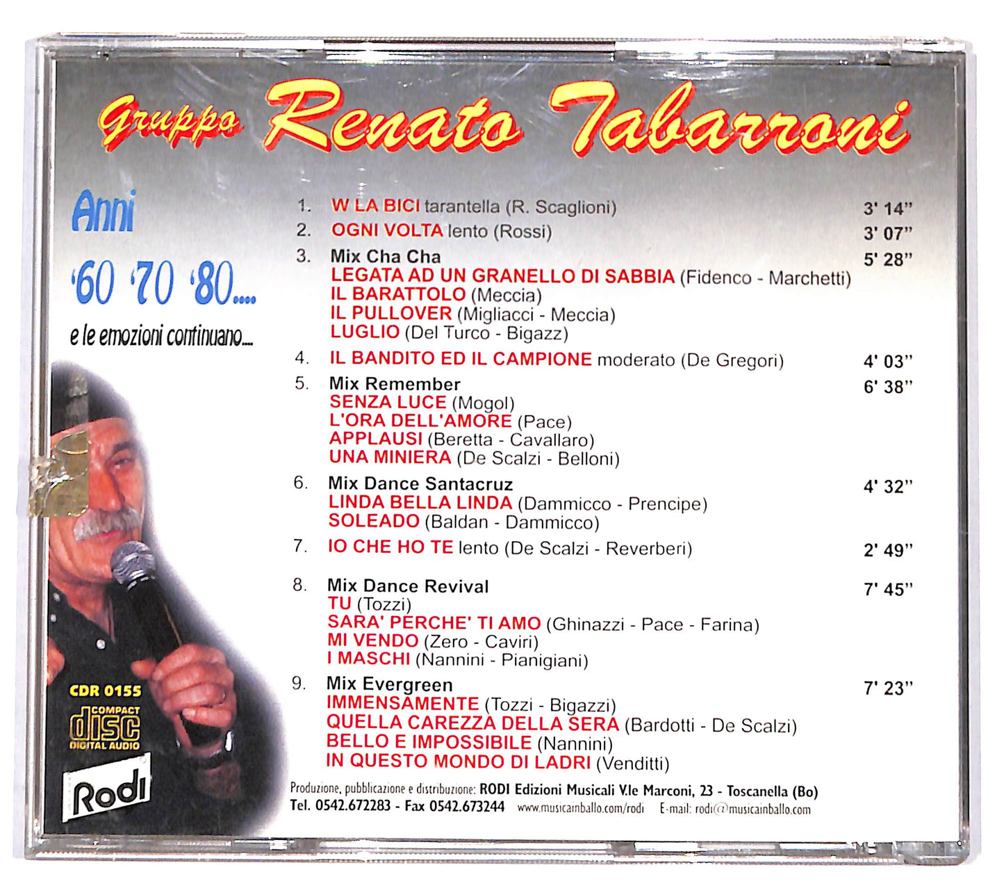 EBOND Gruppo Renato Tabarroni - Anni '60 '70 '80 CD CD132142
