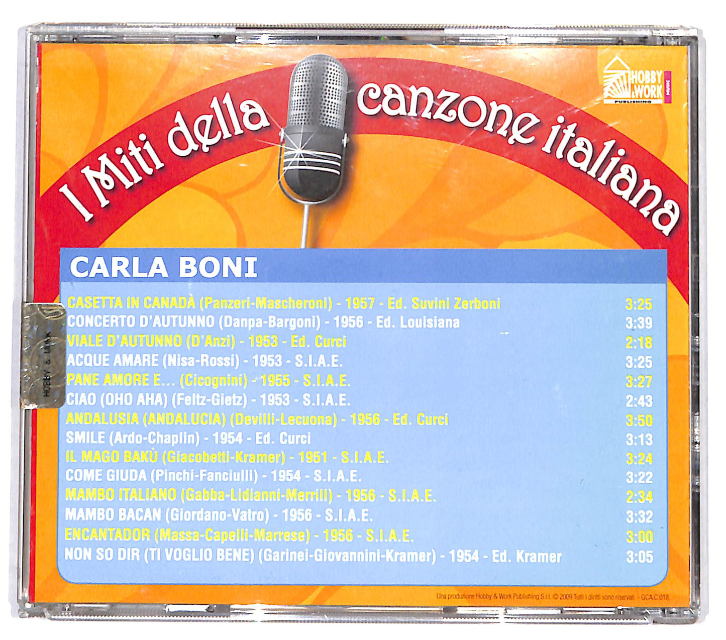 EBOND Carla Boni - Mambo Italiano CD CD132157