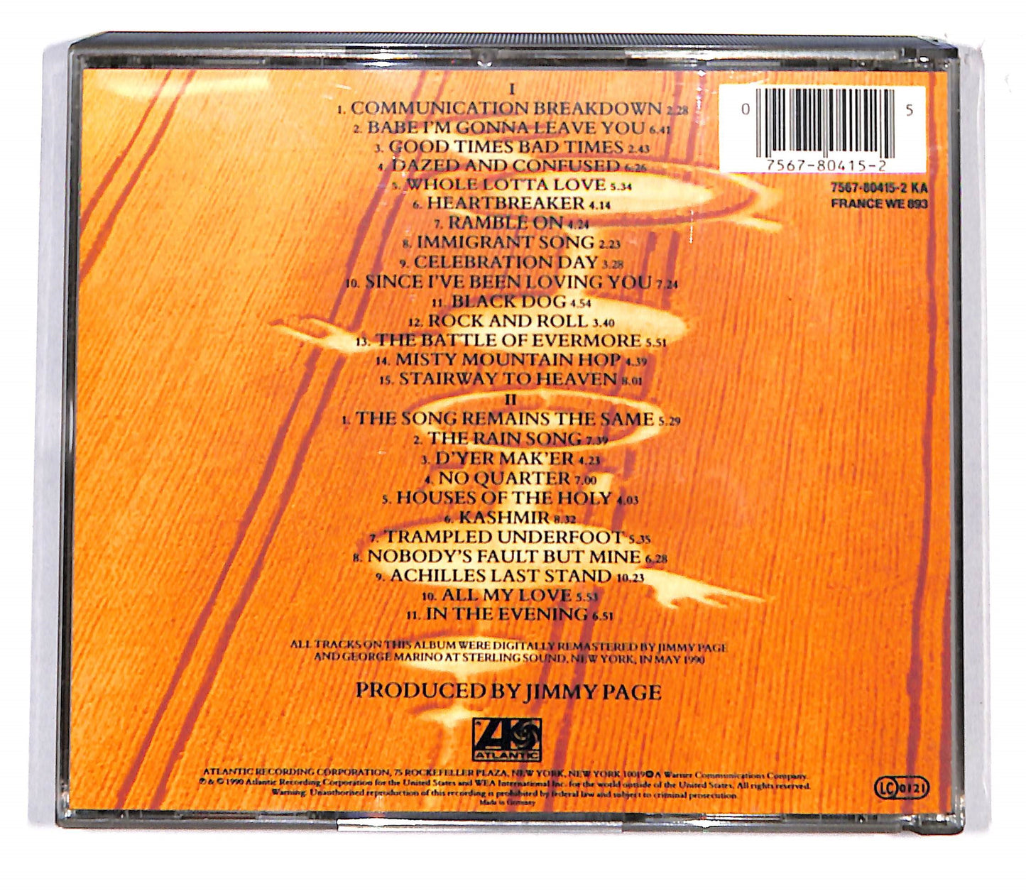 EBOND Led Zeppelin - Remasters (2 dischi) CD CD132404