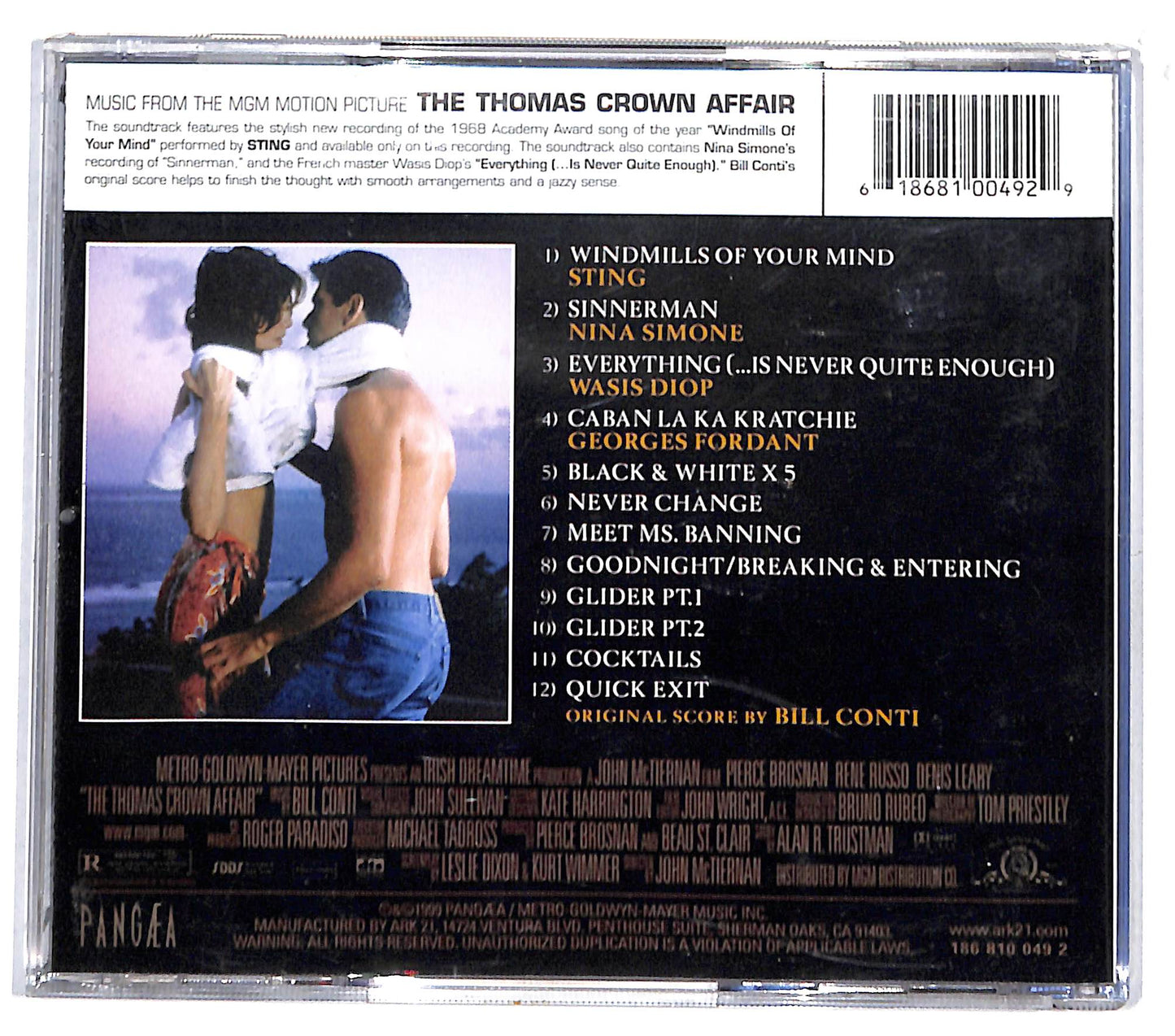 EBOND Various - The Thomas Crown Affair CD CD132443