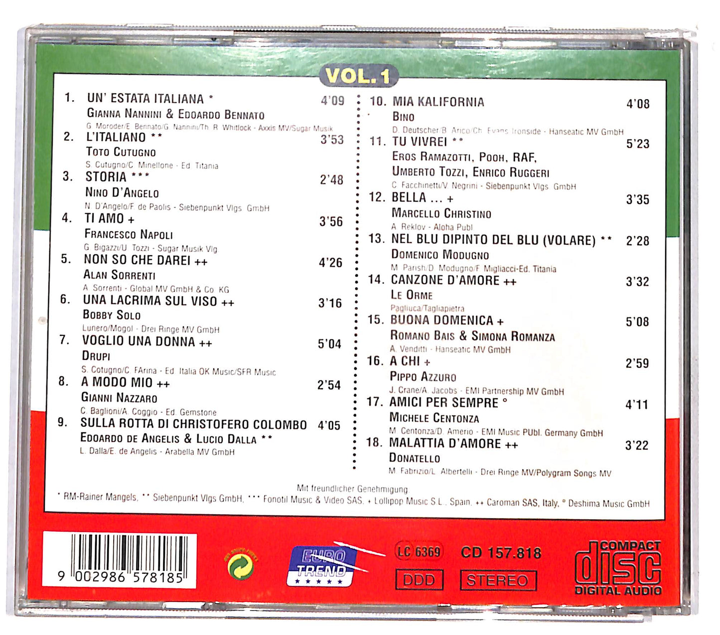 EBOND Various - Ti Amo Vol. 1 CD CD132541