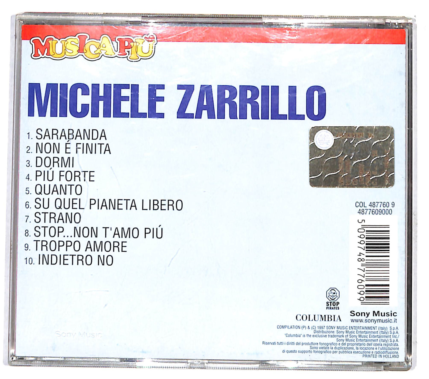 EBOND Michele Zarrillo - Michele Zarrillo CD CD132609