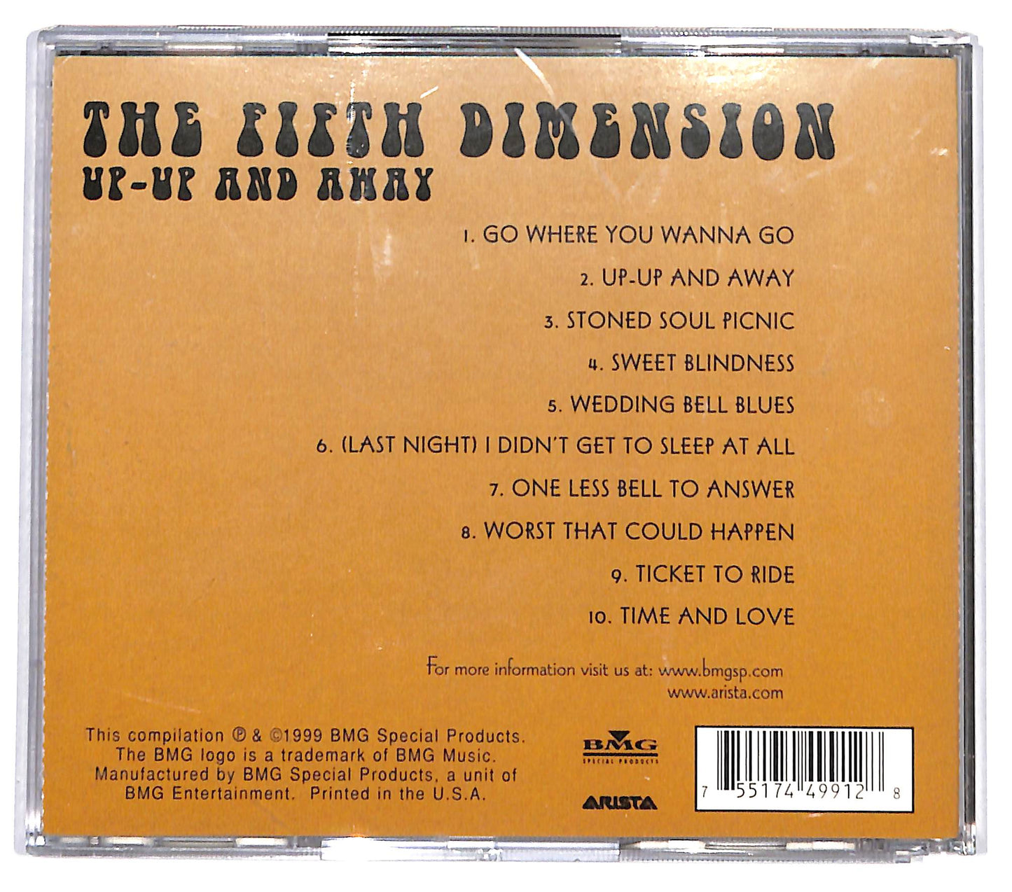 EBOND The Fifth Dimension - Up-Up And Away CD CD132638