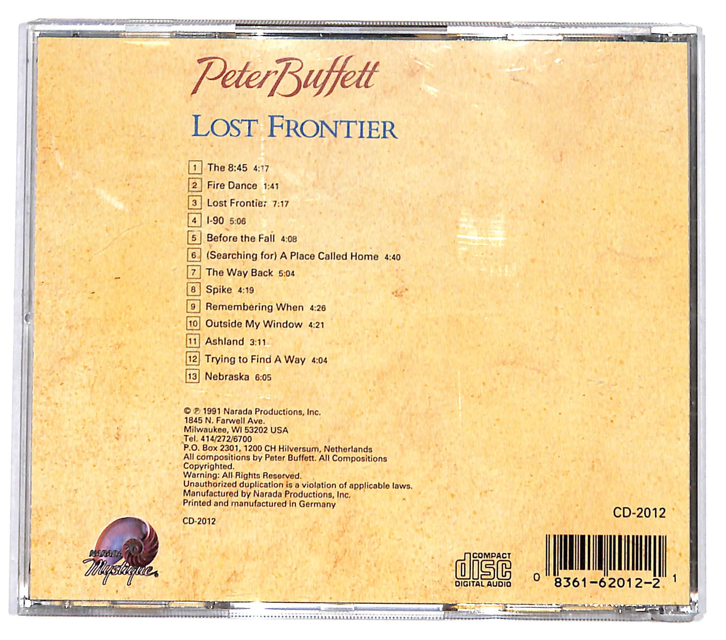 EBOND Peter Buffett - Lost Frontier CD CD132640