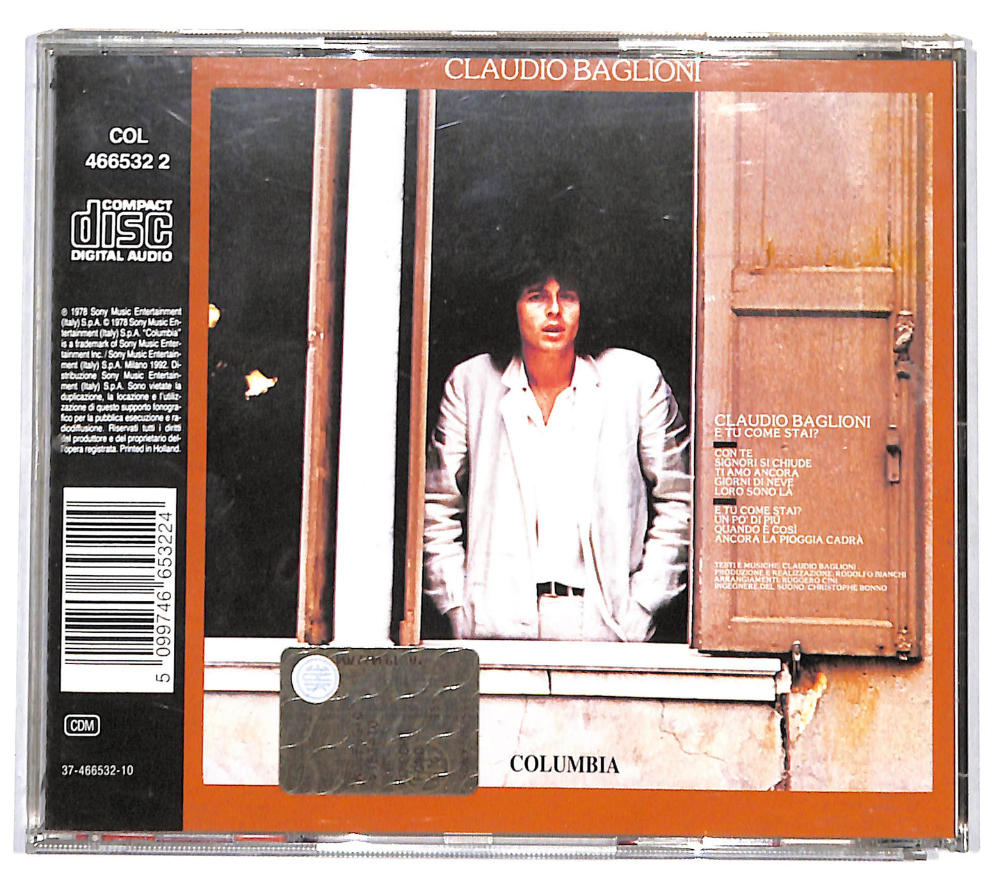 EBOND Claudio Baglioni - E Tu Come Stai? CD CD132721