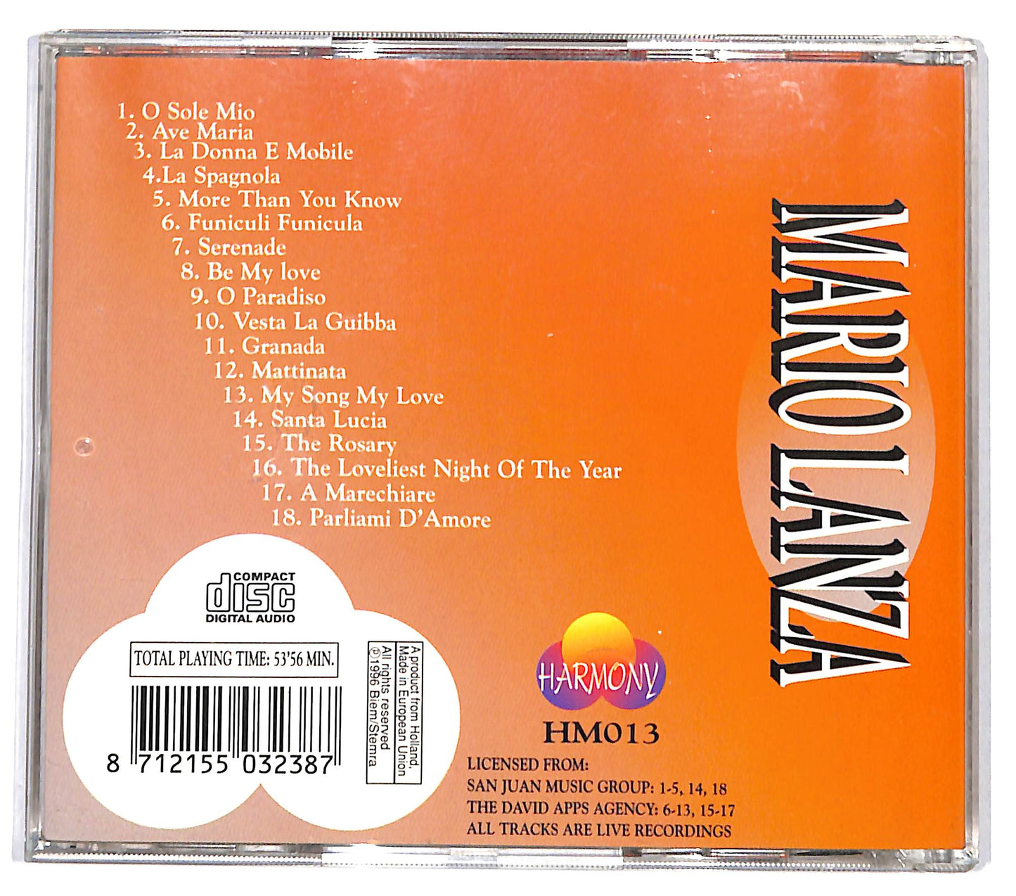 EBOND Mario Lanza - Mario Lanza CD CD132750