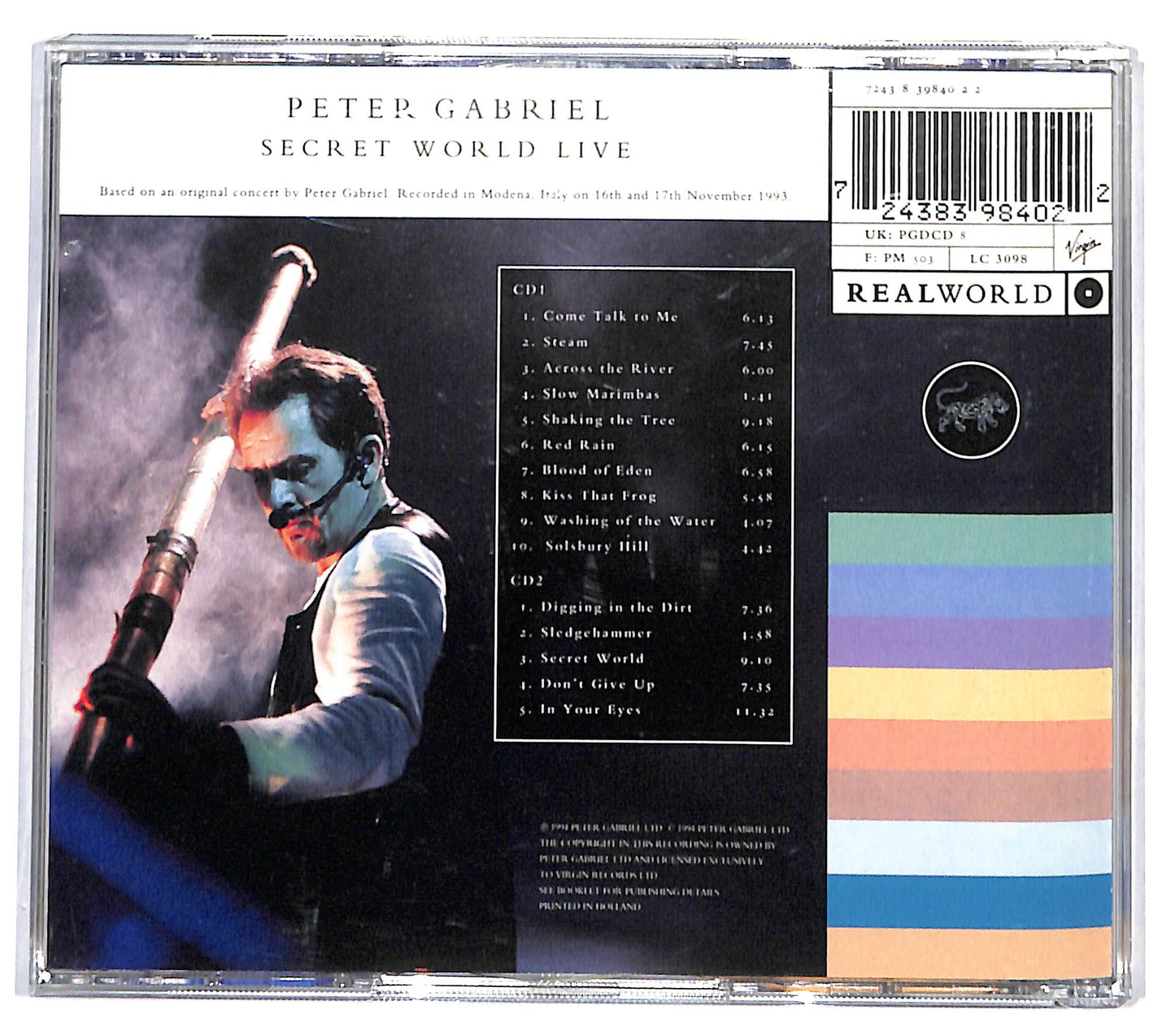 EBOND Peter Gabriel - Secret World Live ( 2 cd) ALBUM JEWEL CASE CD132803