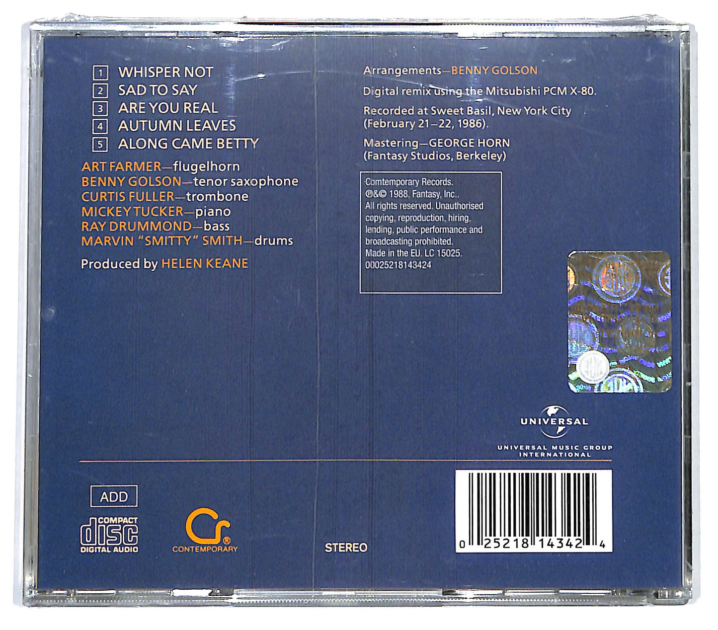 EBOND The Art Farmer - The Jazztet - Real Time CD CD133051