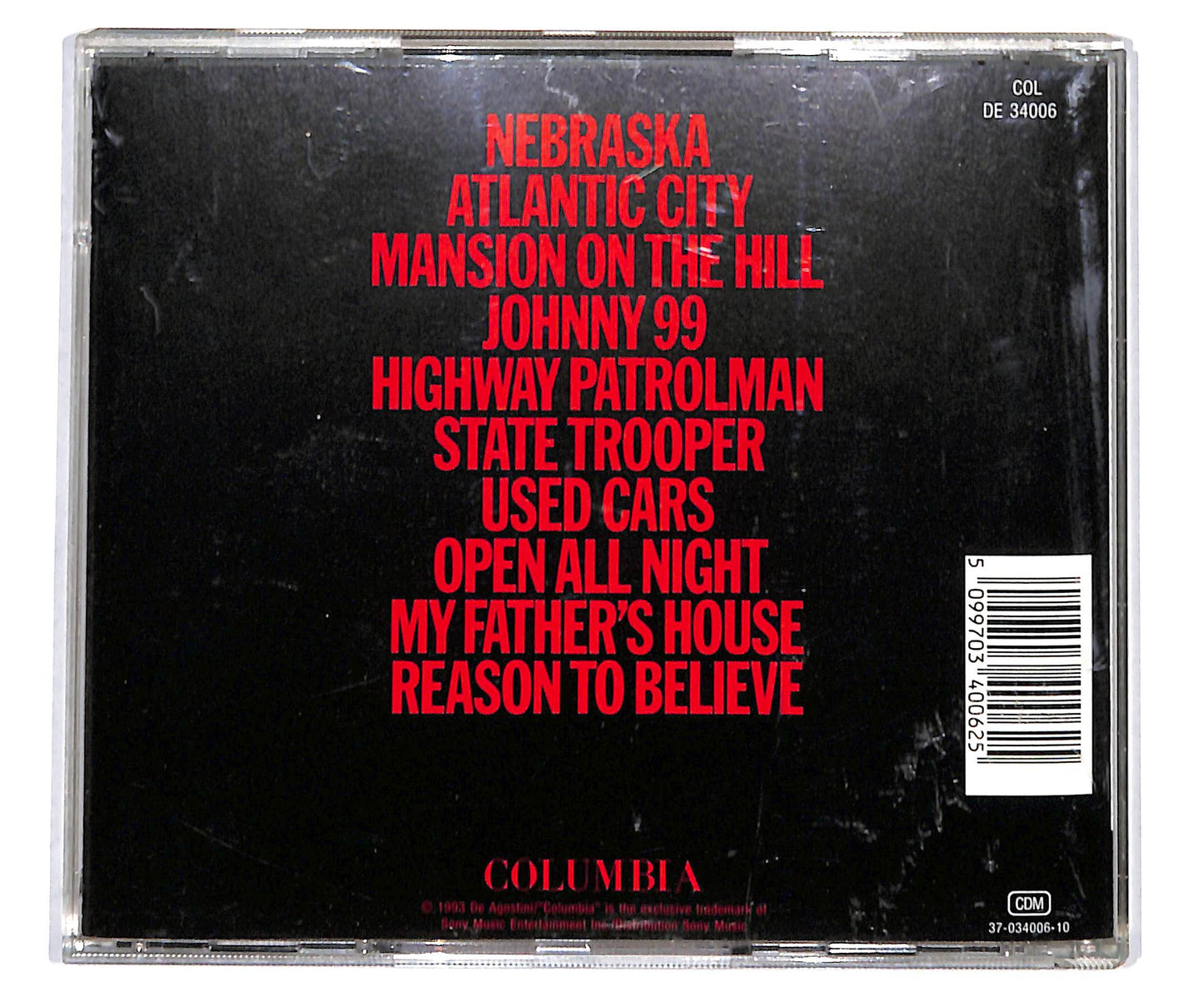 EBOND Bruce Springsteen - Nebraska CD CD133106