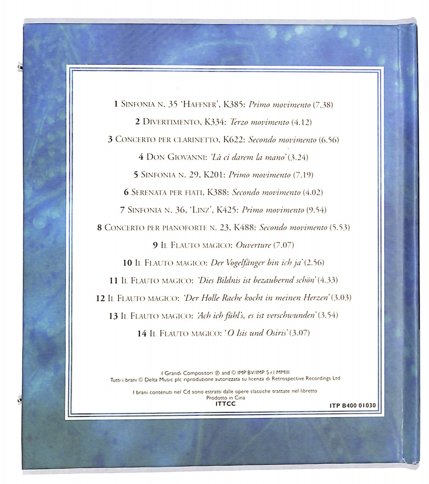 EBOND Mozart - Estro E Dedizione CD CD133202