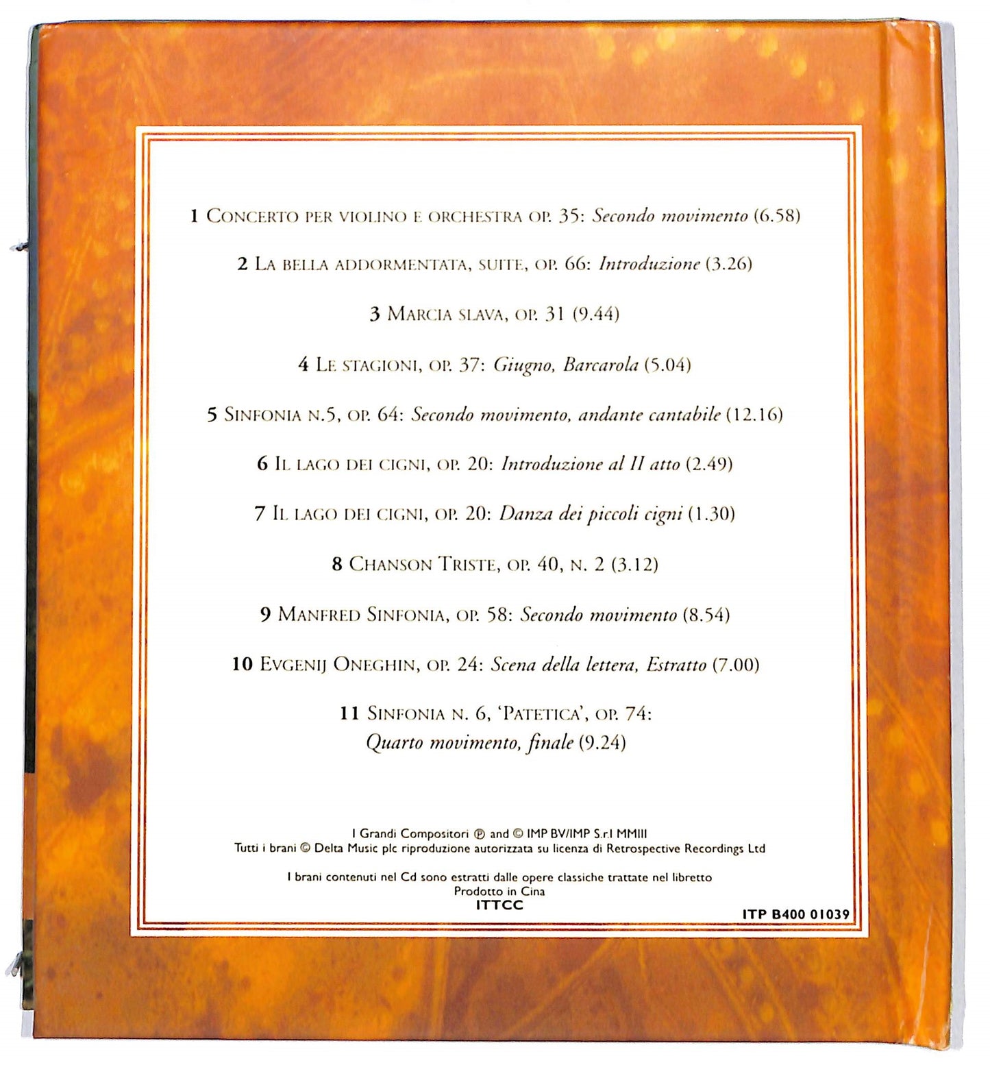 EBOND Tchaikovsky - Trionfi E Tormenti CD CD133211