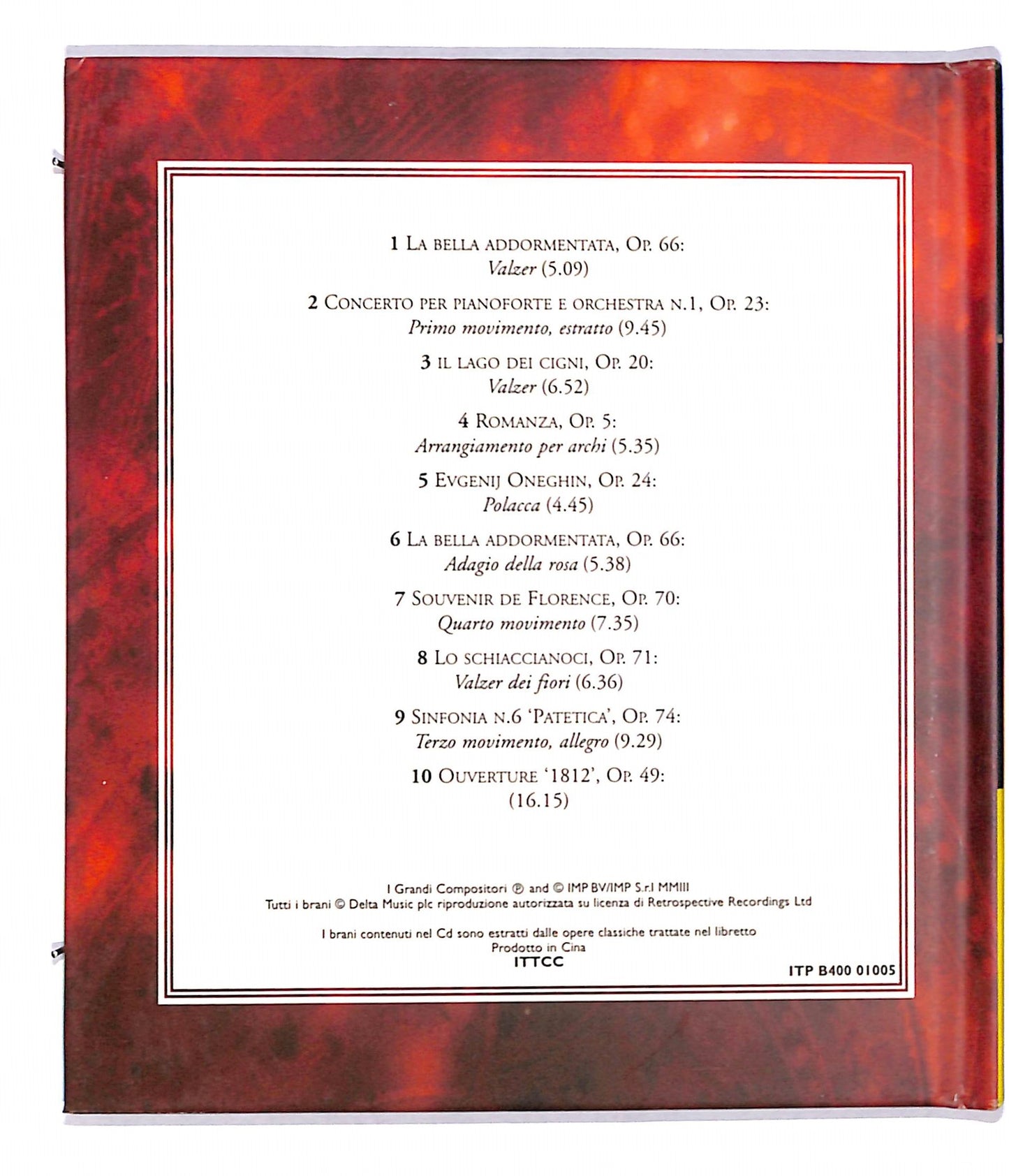 EBOND Tchaikovsky - Poesia e Passione CD CD133220