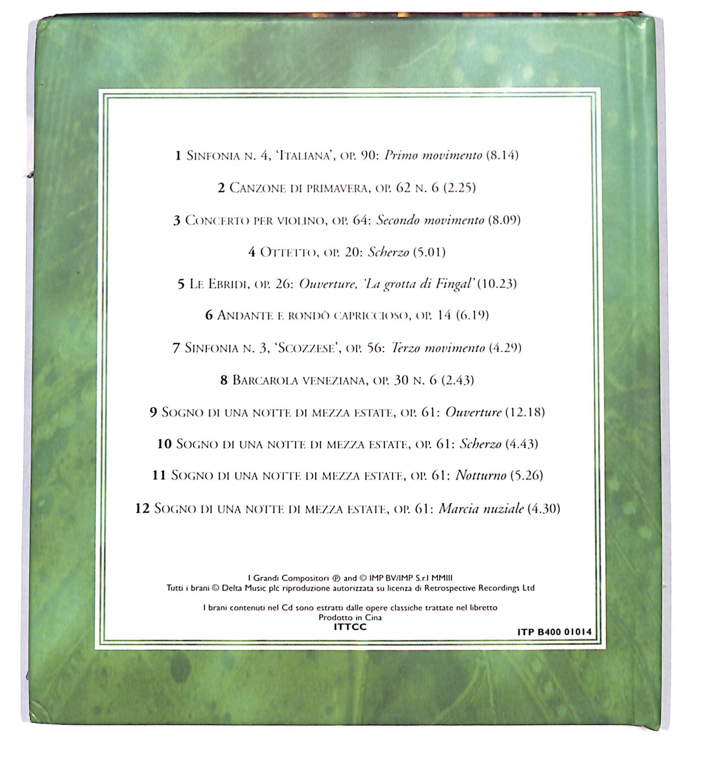 EBOND Mendelssohn - Sogno E Fantasia CD CD133222