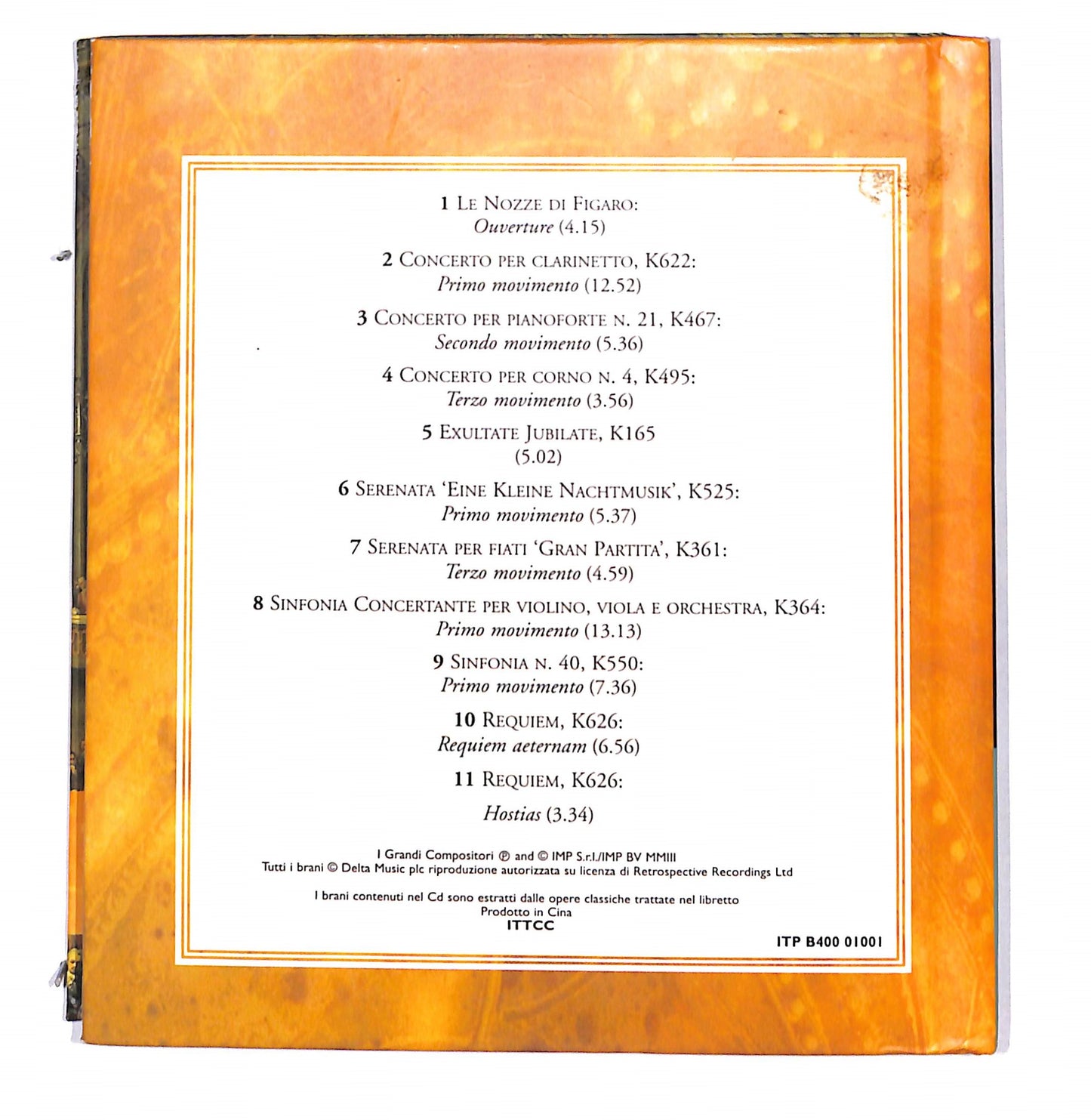 EBOND Mozart - I Suoi Capolavori CD CD133238