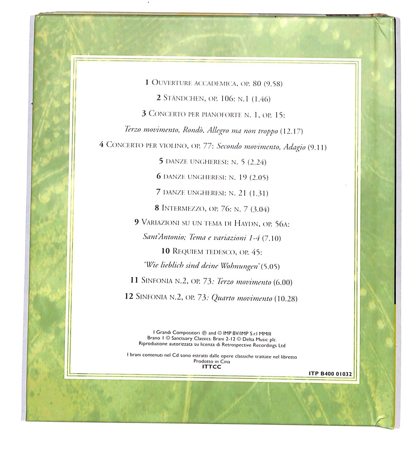 EBOND Brahms - Una Tradizione Innovatrice CD CD133239