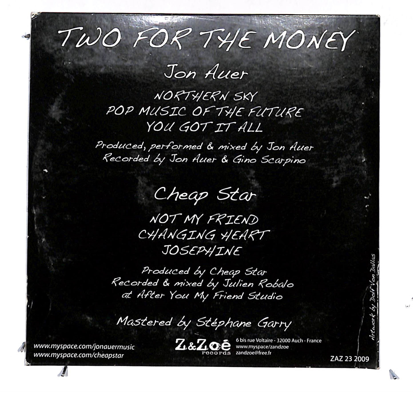 EBOND Jon Auer - Cheap Star - Two For The Money CD CD133340