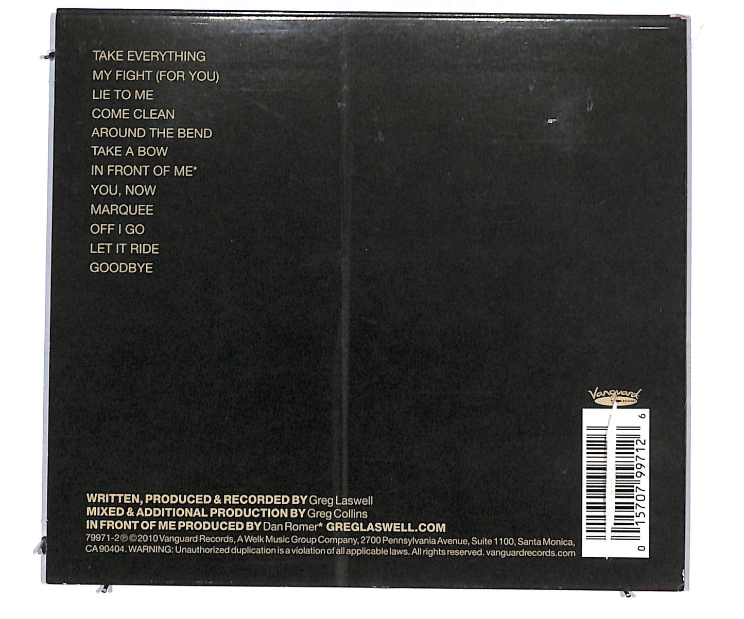 EBOND Greg Laswell - Take A Bow DIGIPACK CD CD133369