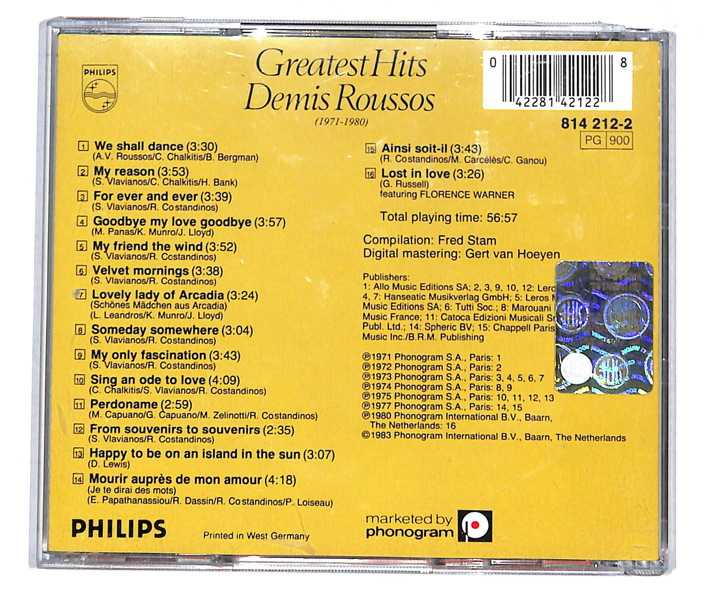 EBOND Demis Roussos - Greatest Hits CD CD133406