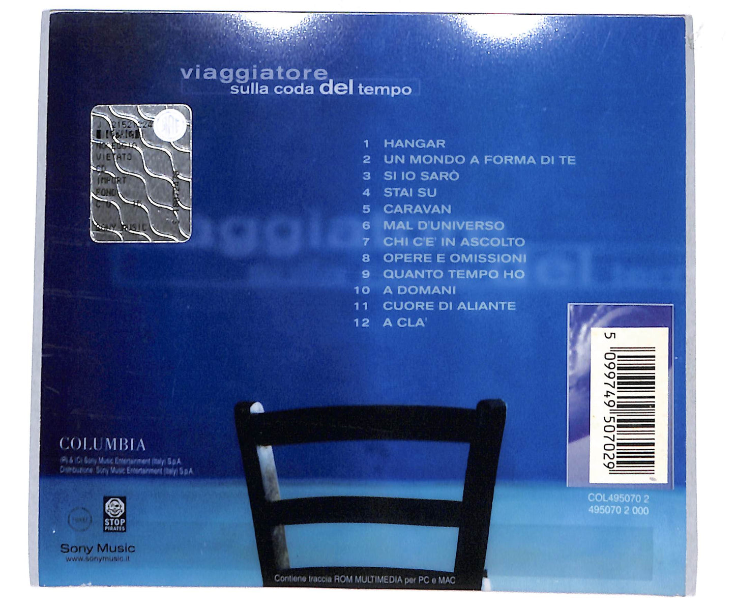EBOND Claudio Baglioni - Viaggiatore Sulla Coda Del Tempo CD CD133451