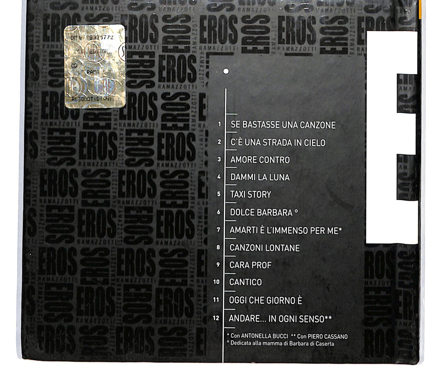 EBOND Eros Ramazzotti - in ogni senso DIGIPACK EDITORIALE CD CD133504