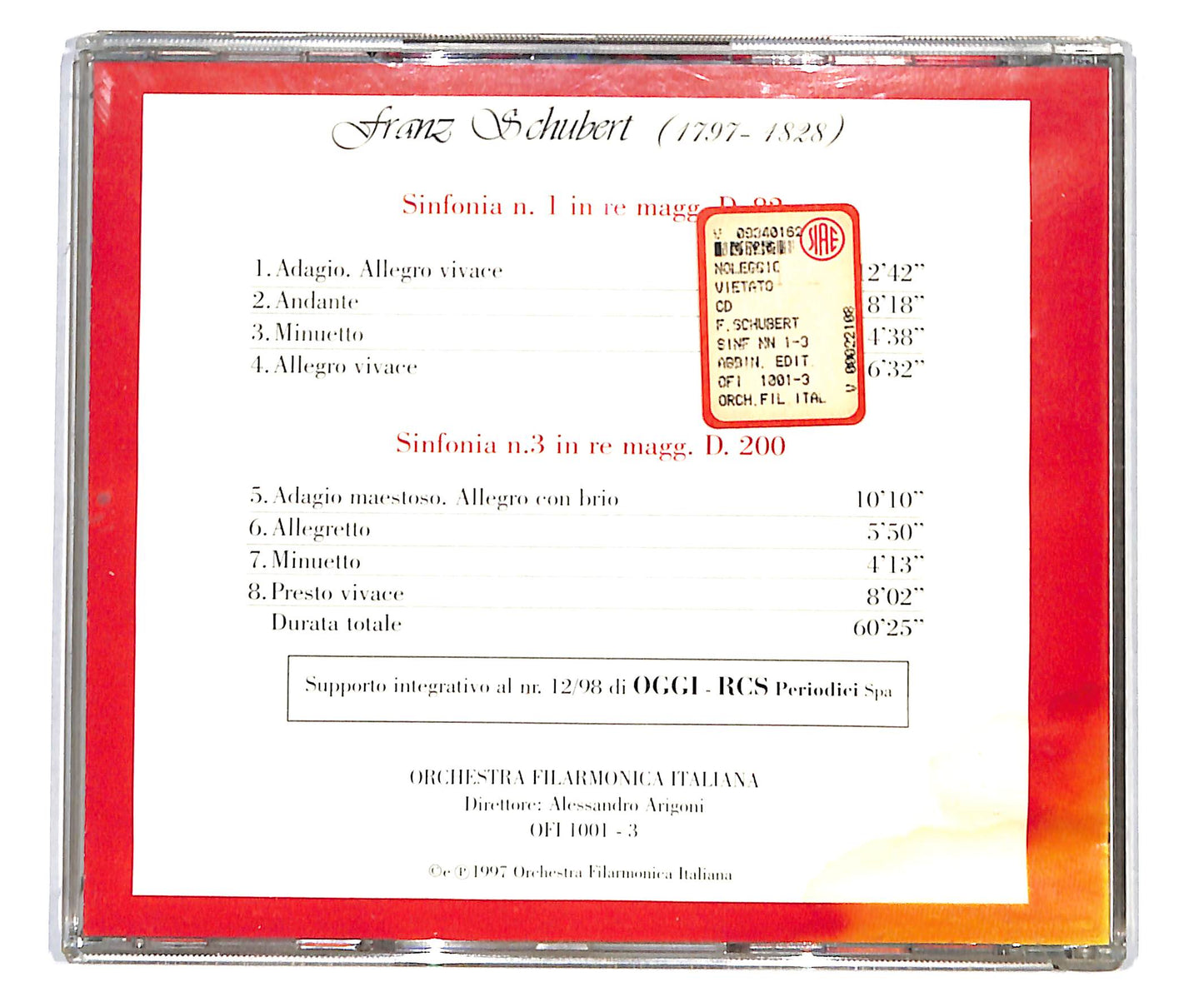 EBOND Franz Schubert - Sinfonie N. 1 E N. 3 CD CD133544