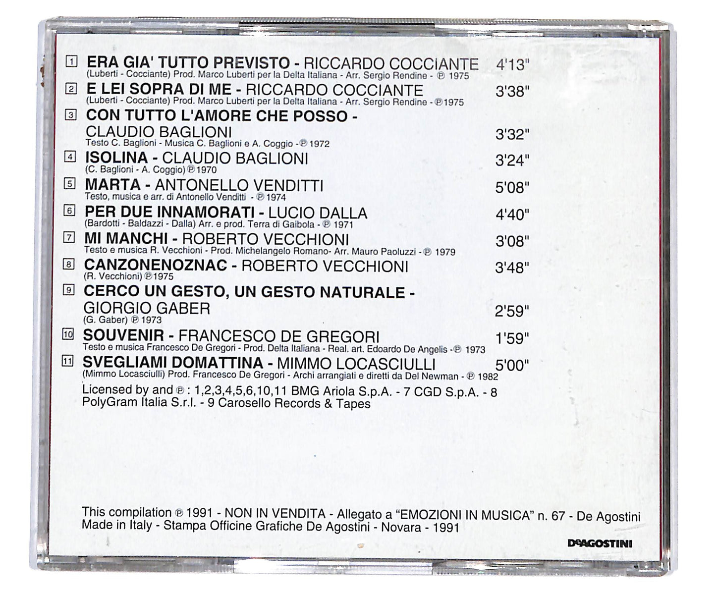 EBOND Various - Con Tutto L'Amore Che Posso CD CD133556
