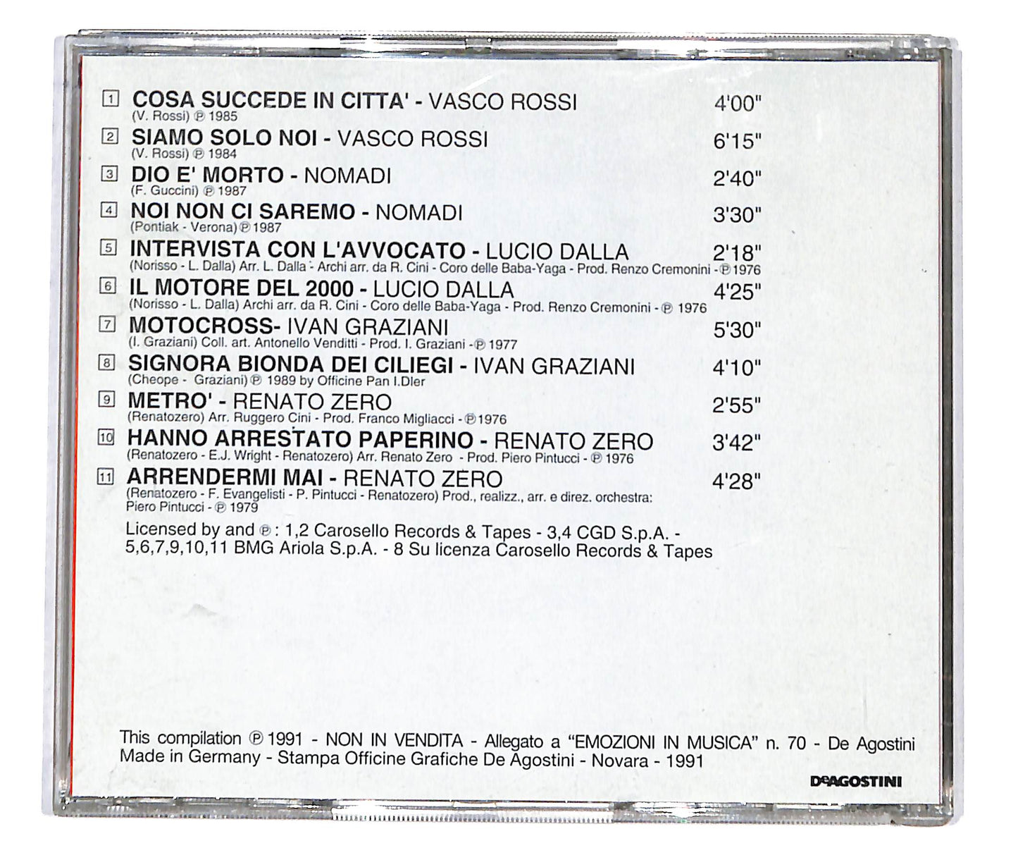 EBOND Various - Cosa Succede In Citta CD CD133559