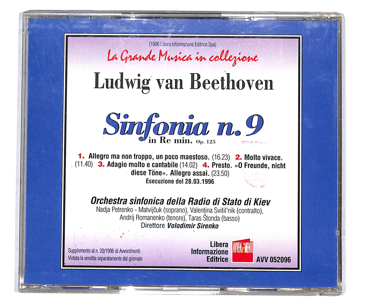 EBOND Ludwig van Beethoven - Sinfonia N.9 In Re Min. Op.125 CD CD133608