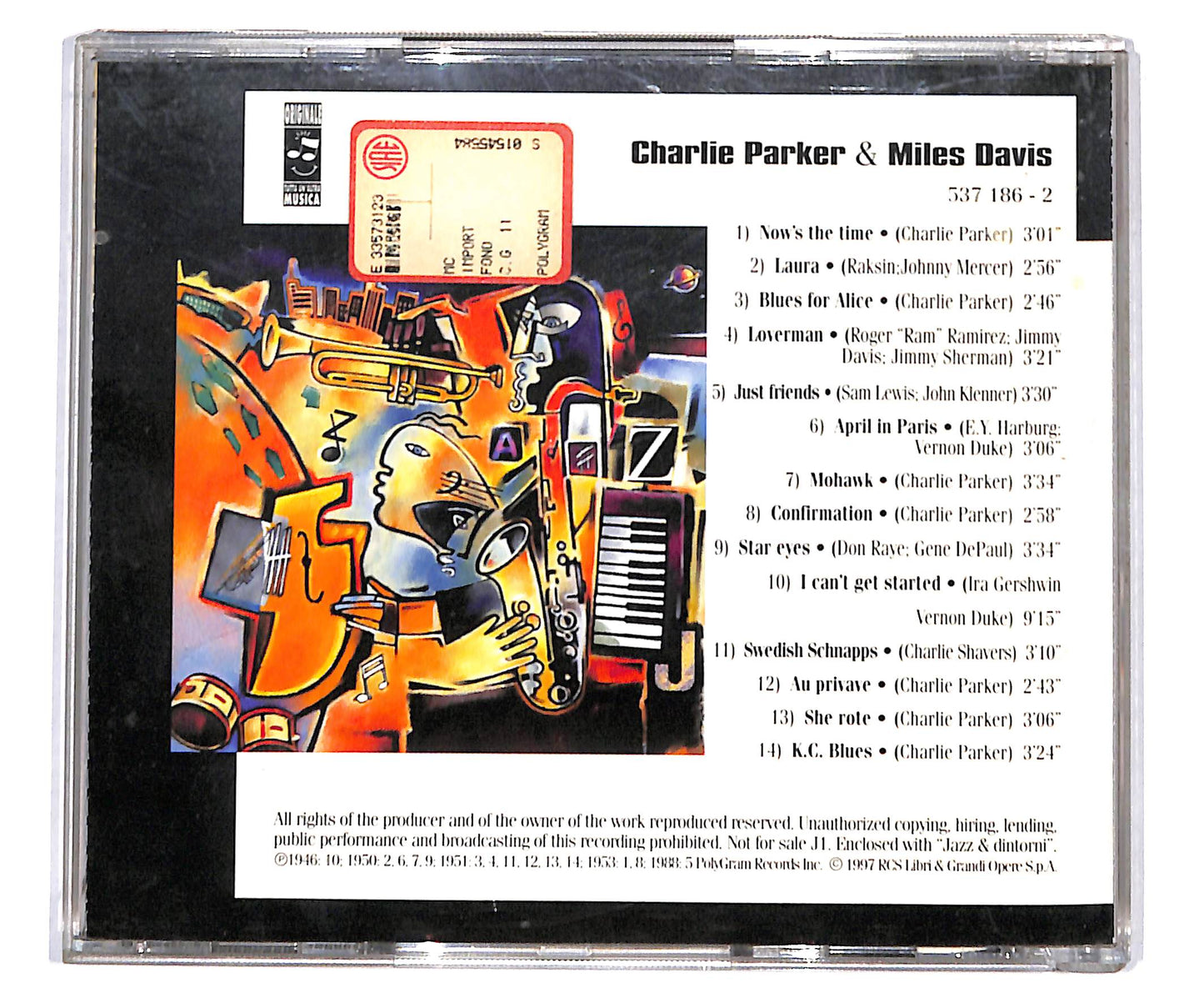 EBOND Charlie Parker & Miles Davis - New York CD CD133612
