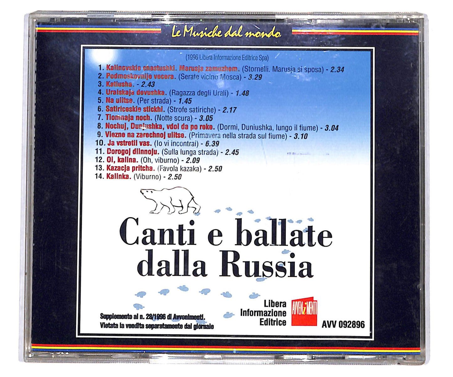 EBOND Various - Canti E Ballate Dalla Russia CD CD133632