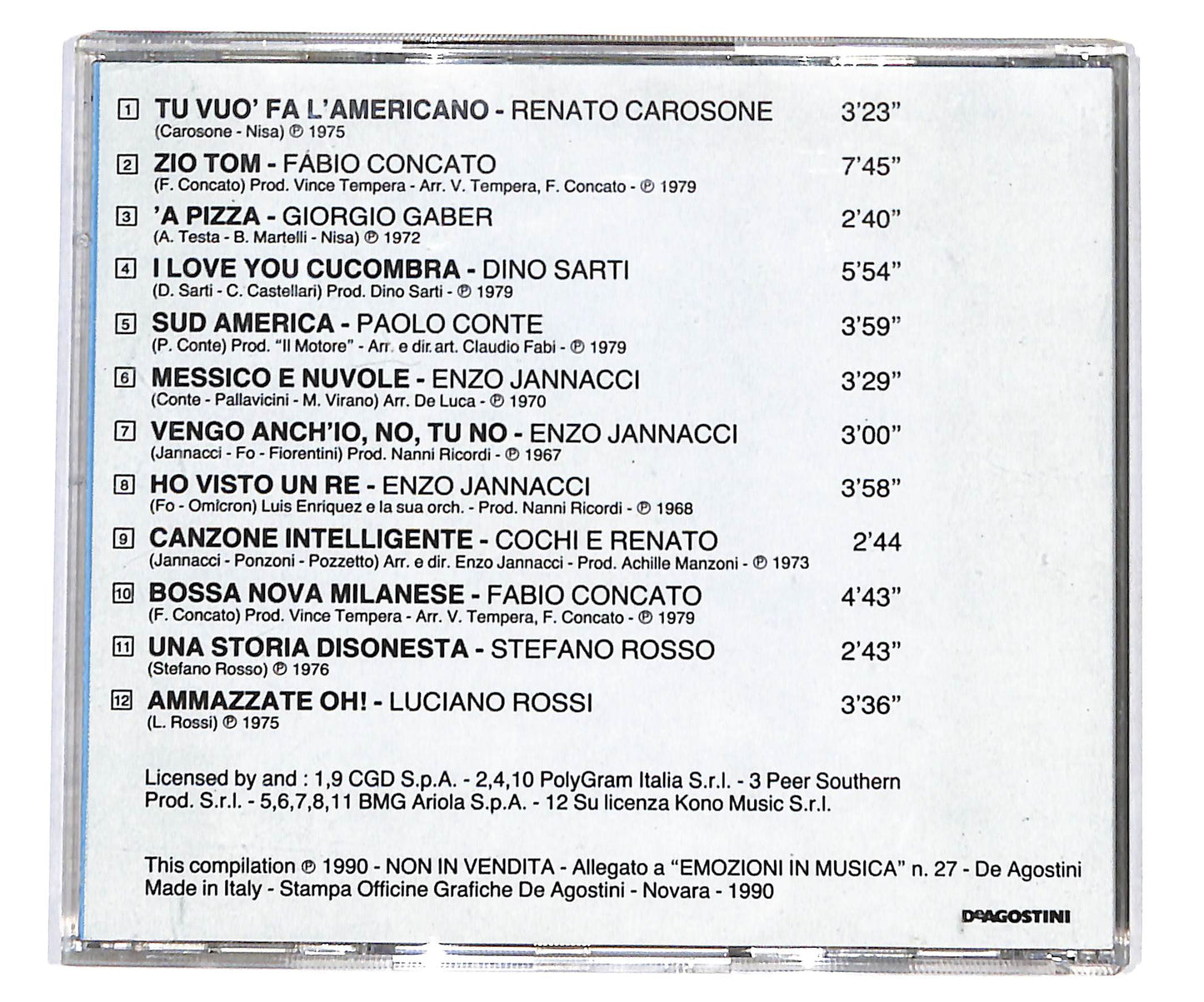 EBOND Various - Una Canzone Intelligente CD CD133659
