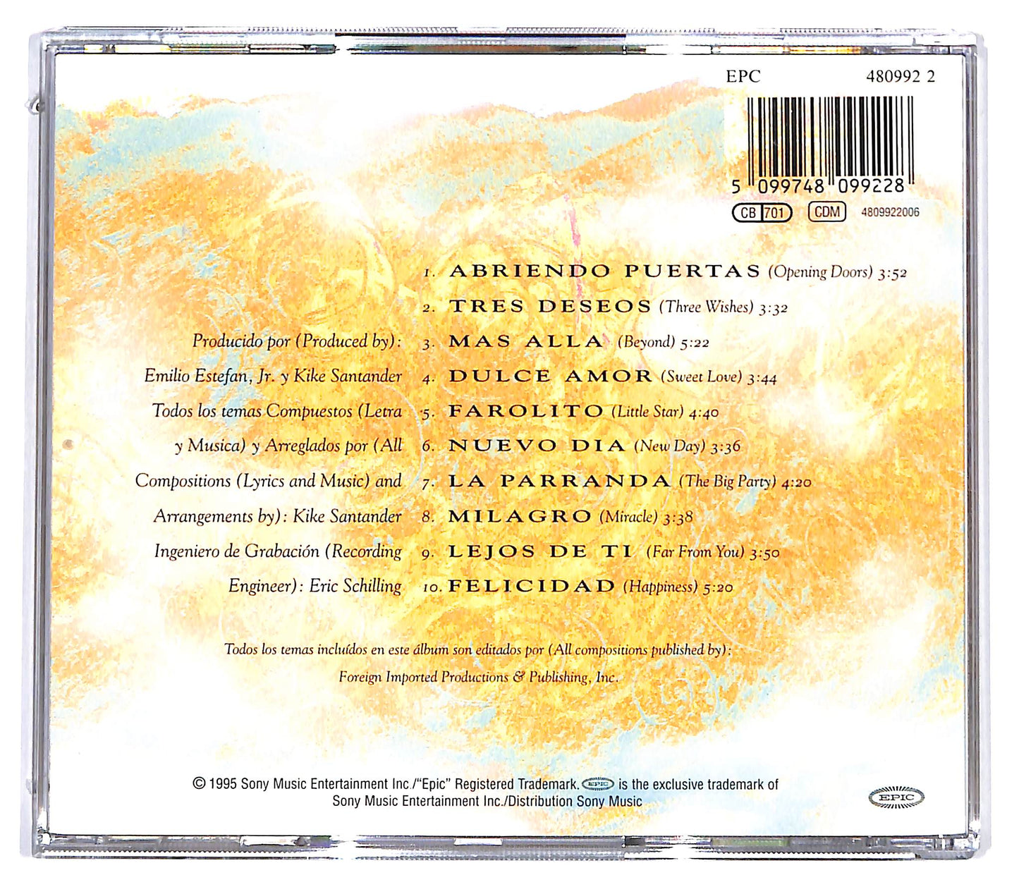 EBOND Gloria Estefan - Abriendo Puertas CD CD133816