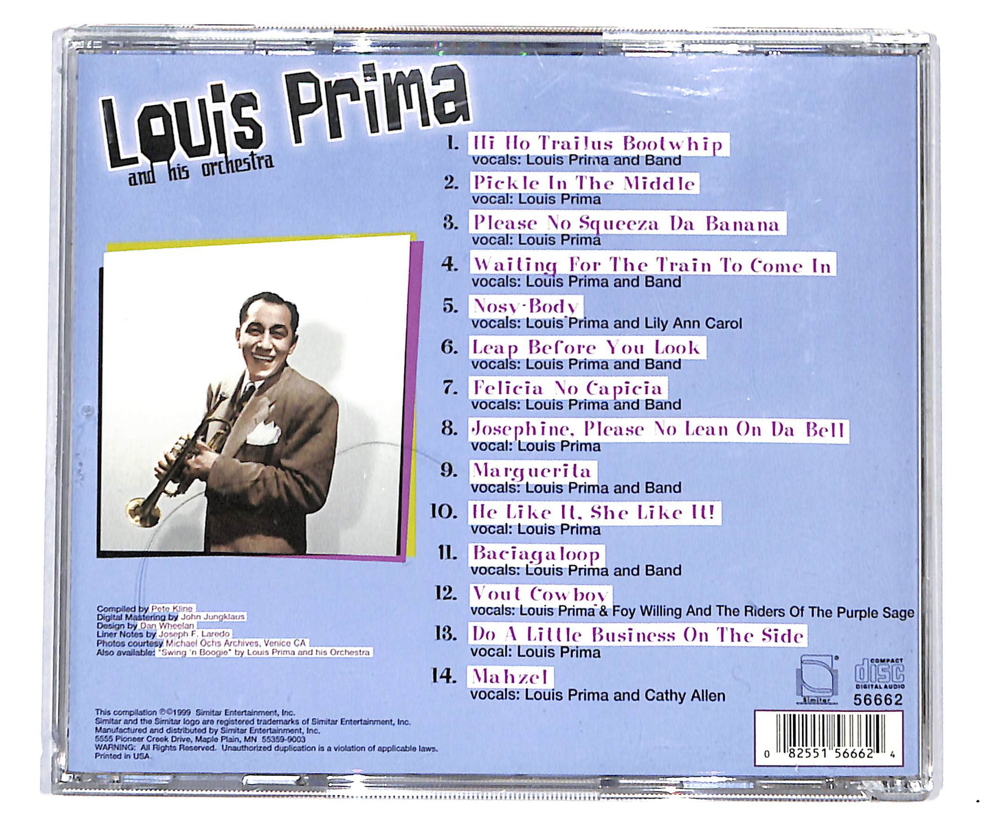 EBOND Louis Prima And His Orchestra - Swing 'N Jive CD CD133928