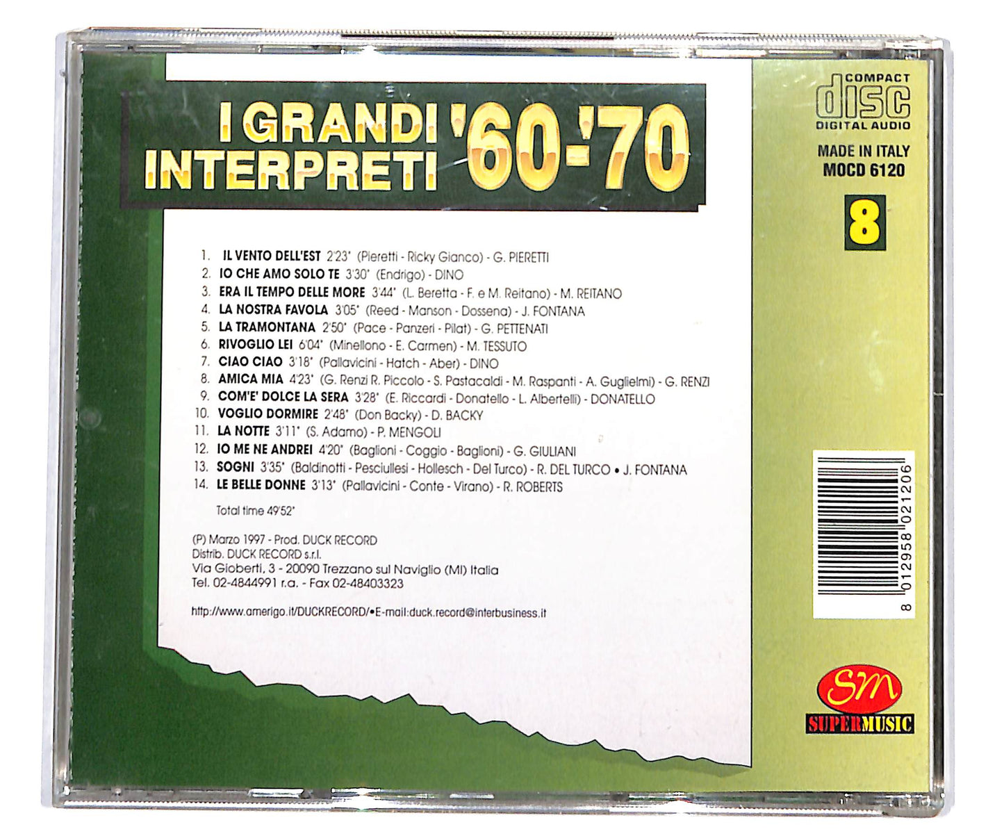 EBOND Various - I Grandi Interpreti '60-'70 Vol. 8 EDITORIALE CD CD133953