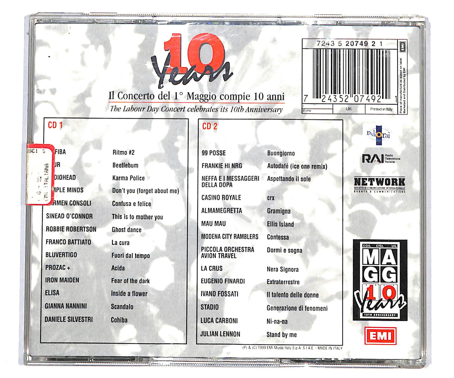 EBOND Various - Concerto Del 1° Maggio - 10 Anni di Grande Musica CD CD133954