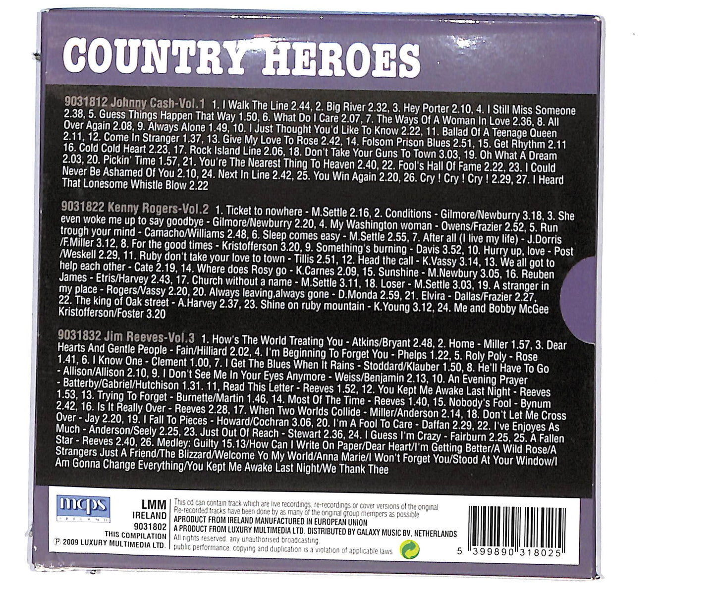 EBOND Various - Country Heroes CD CD133963