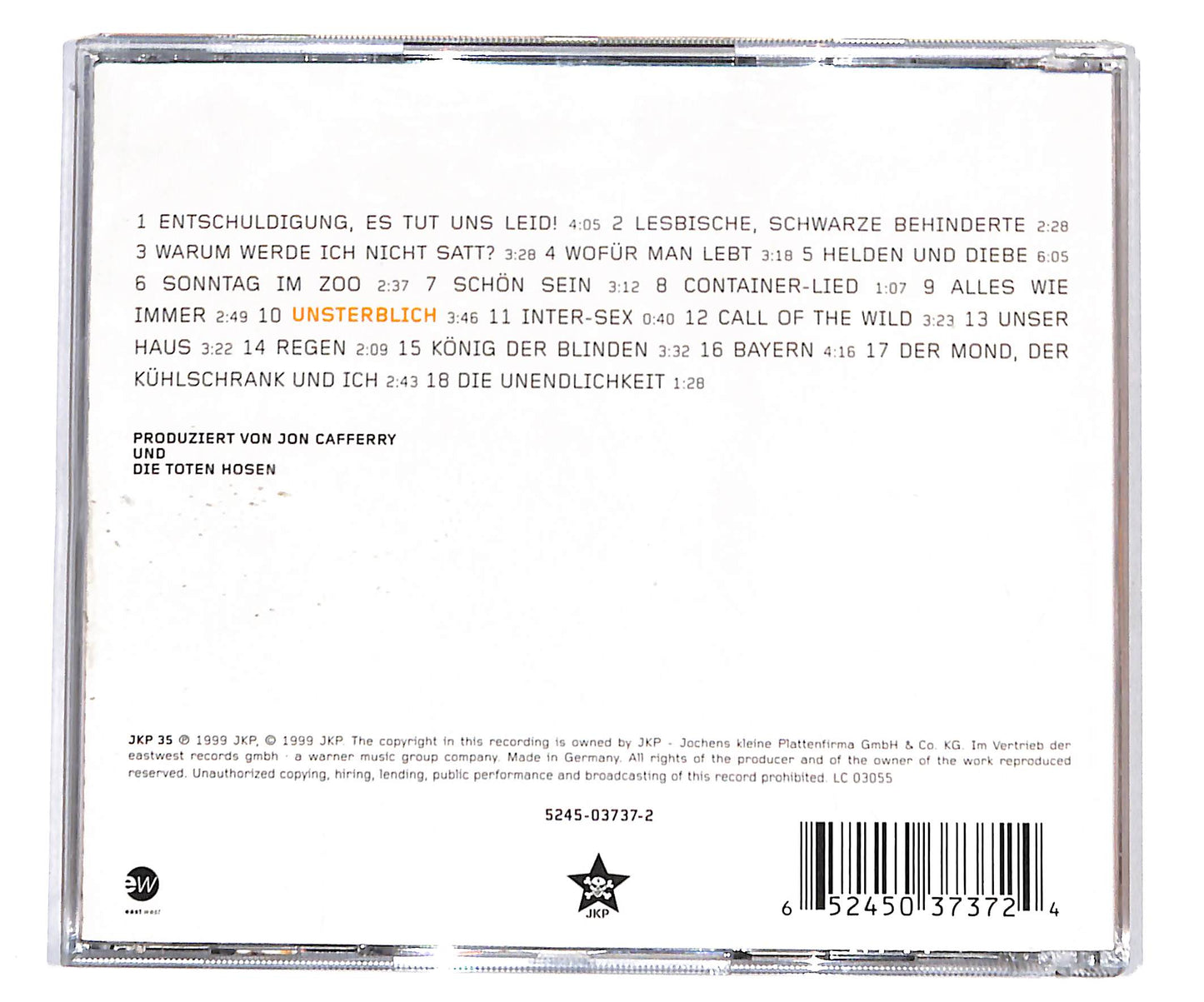 EBOND Die Toten Hosen - Unsterblich CD CD134002