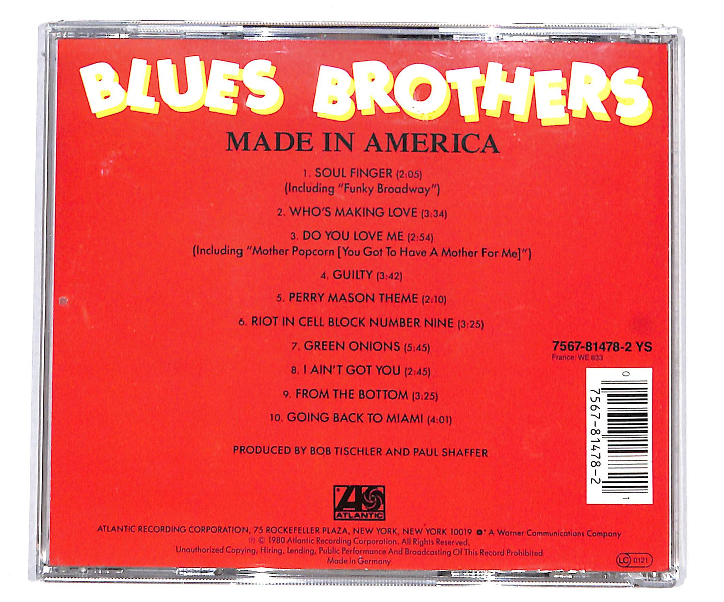 EBOND Blues Brothers - Made In America CD CD134015