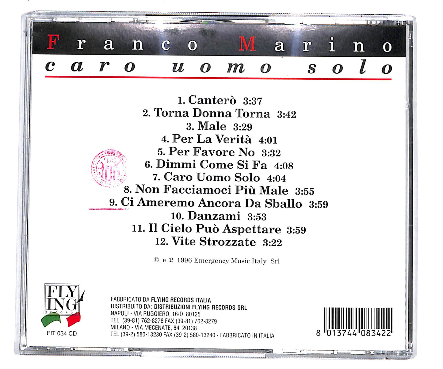 EBOND Franco Marino - Caro Uomo solo CD CD134047