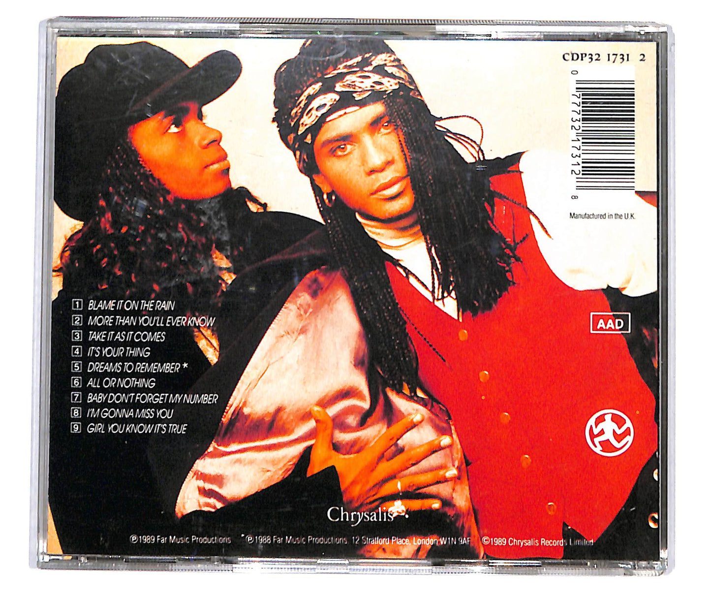 EBOND Milli Vanilli - All Or Nothing - The U.S. Remix Album CD CD134059