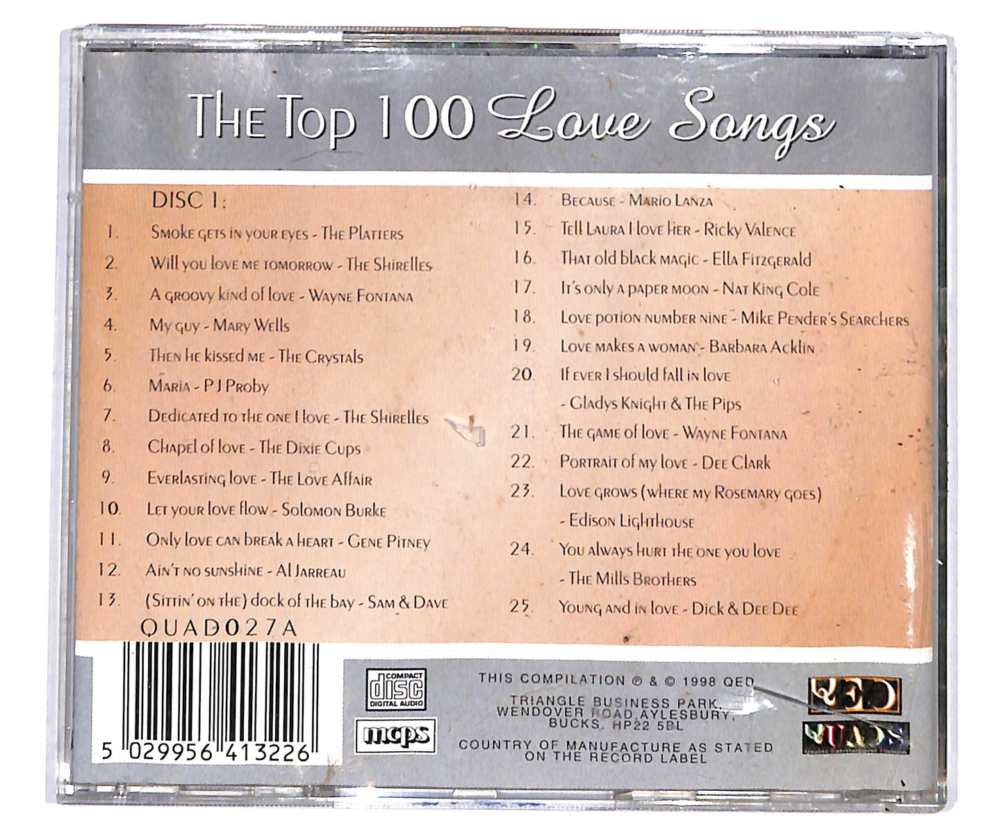 EBOND Various - the top 100 Love Songs CD CD134062