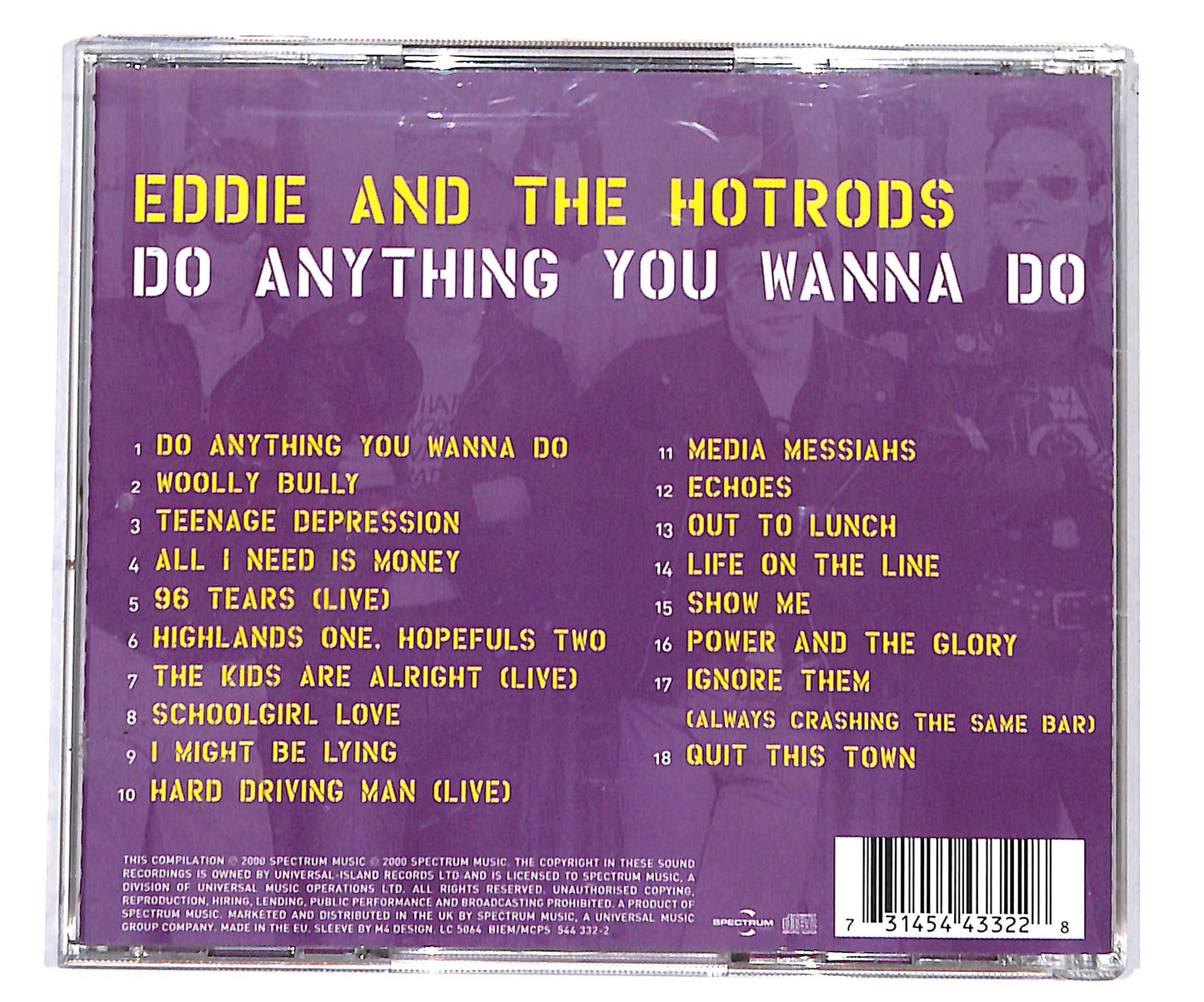 EBOND Eddie And The Hot Rods - Do Anything You Wanna Do CD CD134133