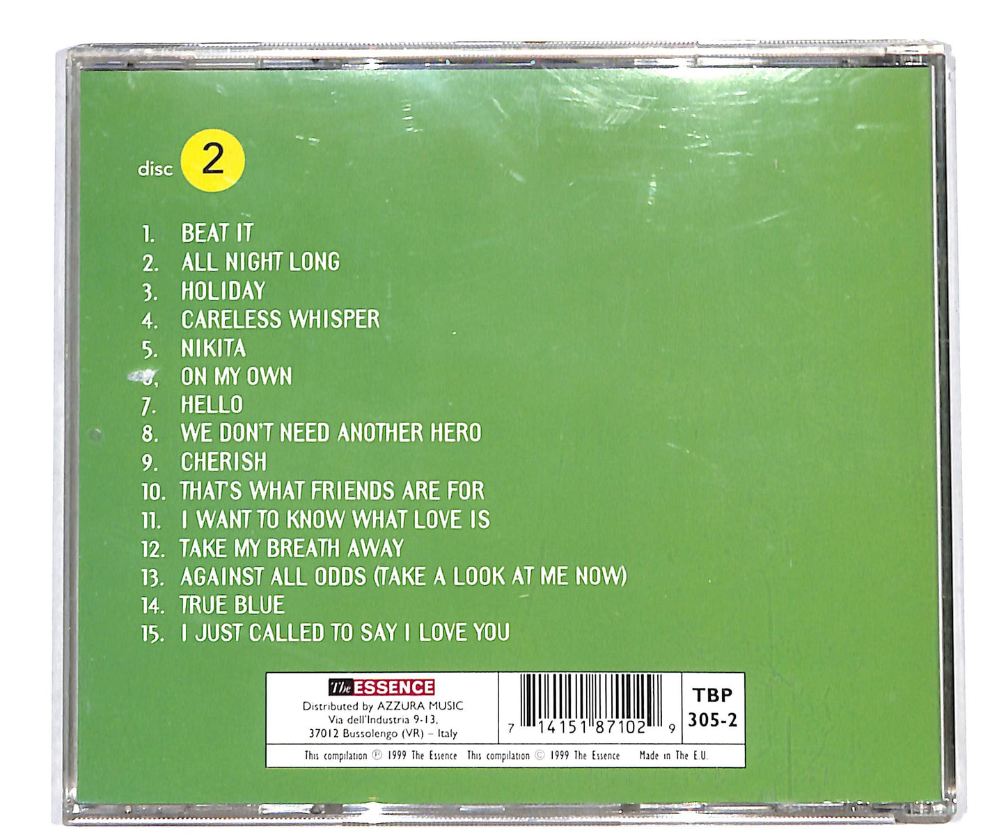 EBOND Various - Hits Of The 80's - Timeless Eighties Hits disc 2 CD CD134216