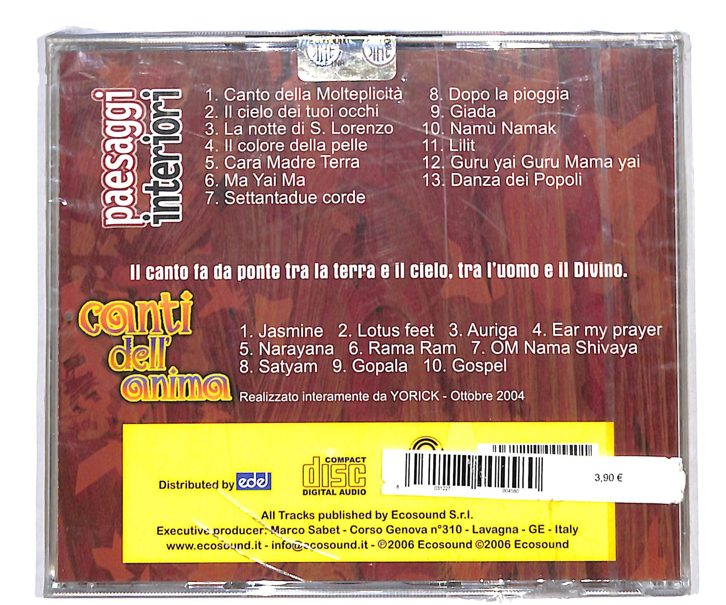 EBOND Various - canti dell'anima - paesaggi interiori CD CD134250