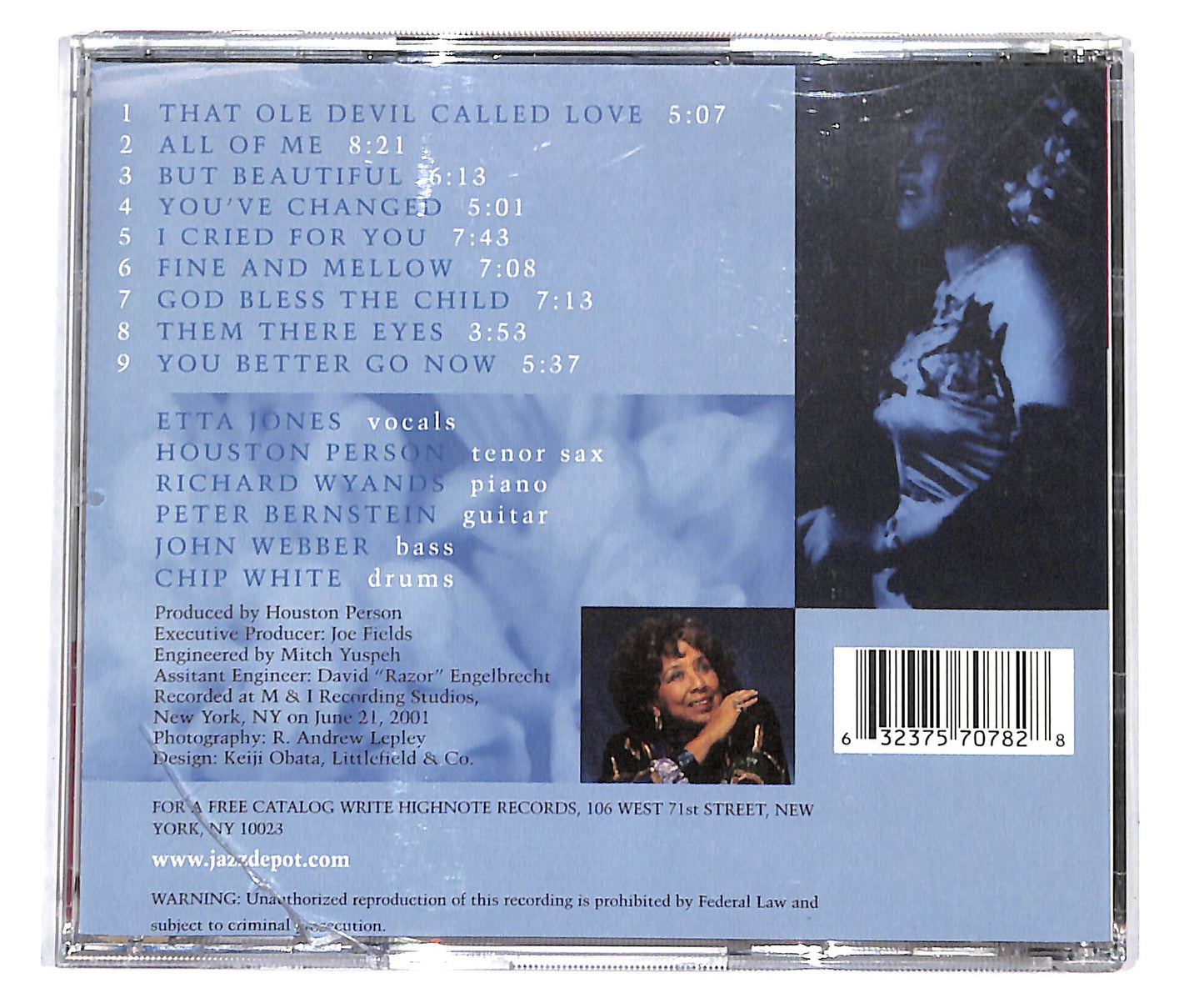 EBOND Etta Jones - Sings Lady Day CD CD134352