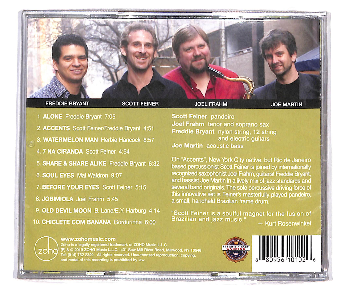 EBOND Scott Feiner & Pandeiro Jazz - Accents CD CD134356