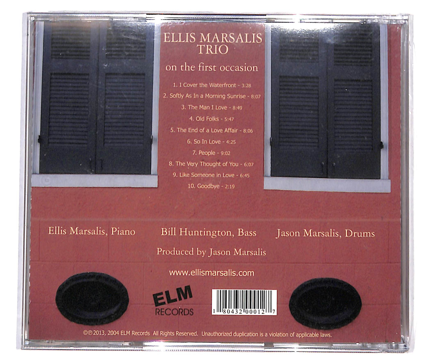 EBOND Ellis Marsalis Trio - On The First Occasion CD CD134419