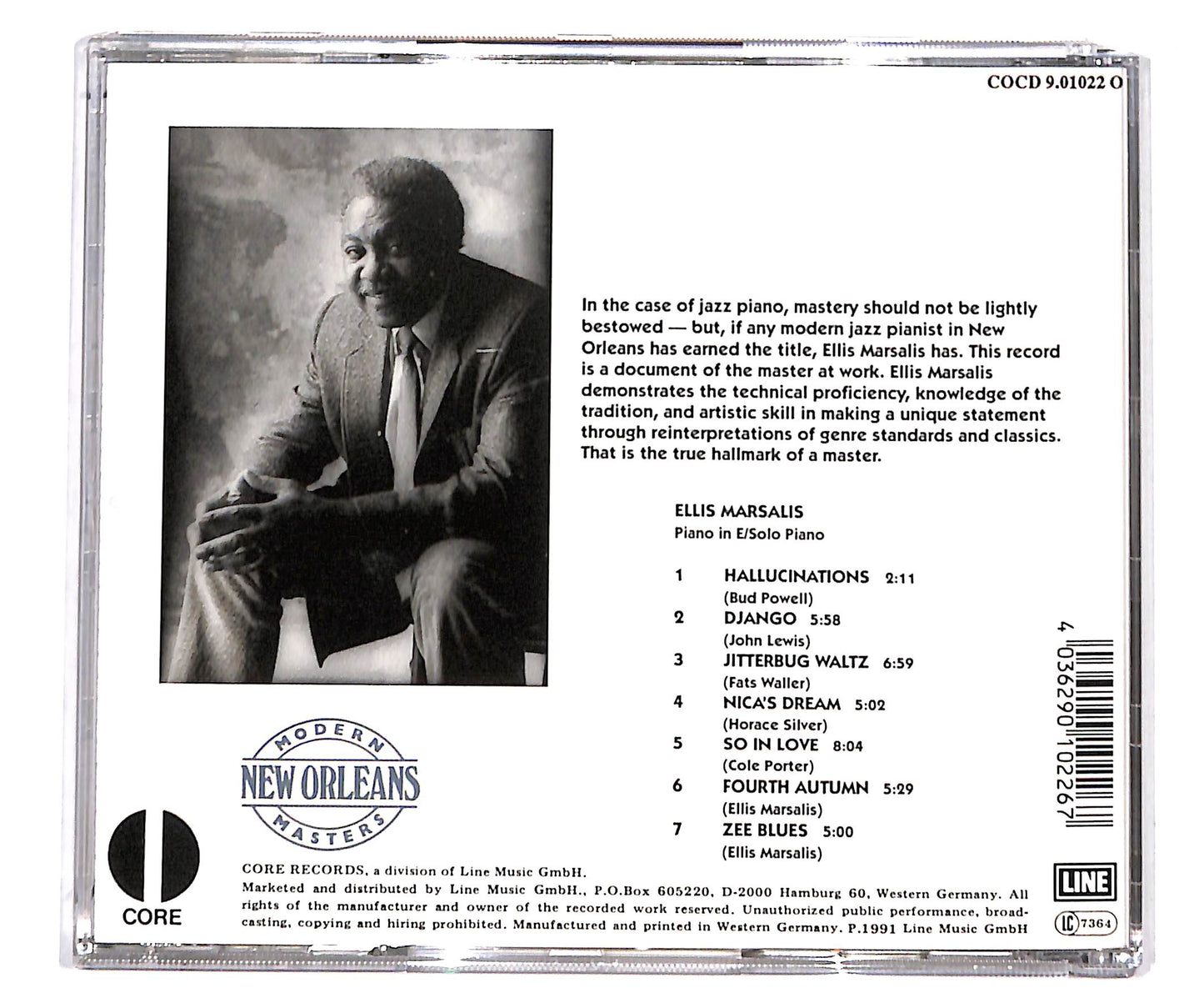 EBOND Ellis Marsalis - Piano In E/Solo Piano CD CD134420