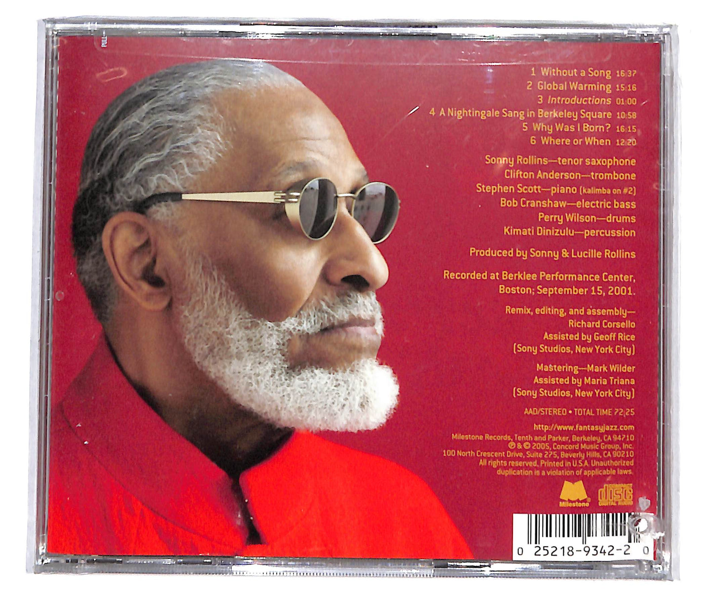 EBOND Sonny Rollins - Without A Song - The 9/11 Concert CD CD134449